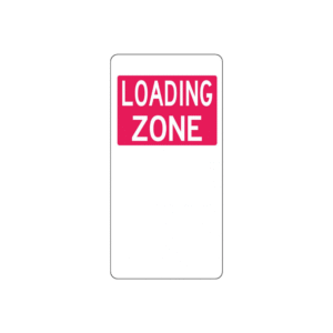 225x450mm - Aluminium -Loading Zone (Double Arrow)