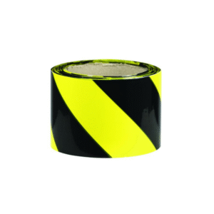75mm x 100mtr - Barrier Tape - Black and Yellow