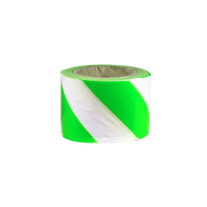 75mm x 100mtr - Barrier Tape - Green and White