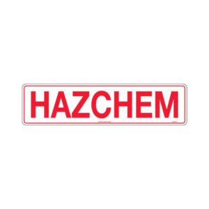 600x150mm - Metal - Hazchem