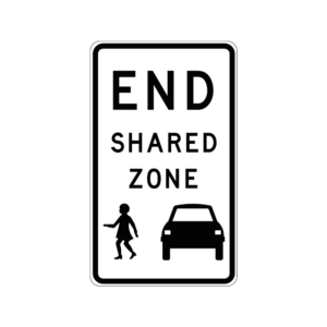 450x750mm - Class 1 - Aluminium - End Shared Zone