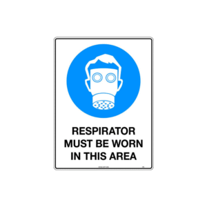 600x400mm - Poly - Respirator Must be Worn in This Area