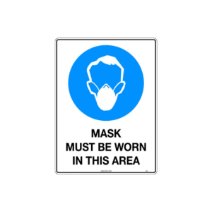 300x225mm - Metal - Mask Must be Worn in This Area