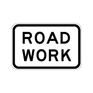 900x600mm - Class 1 - Aluminium - Road Work