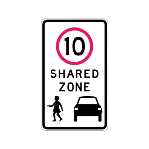 450x750mm - Aluminium, Class 1 - 10 Shared Zone