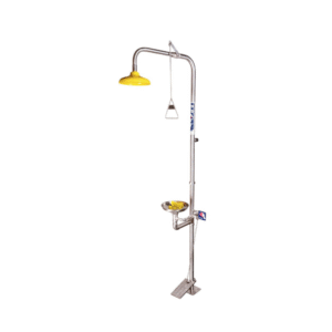 PRATT COMBINATION SHOWER WITH  EYE & FACE WASH NOZZLE WITH BOWL & FOOT TREADLE