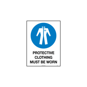 300x225mm - Metal - Protective Clothing Must be Worn