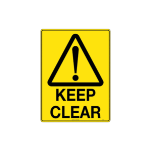 300x225mm - Metal - Keep Clear