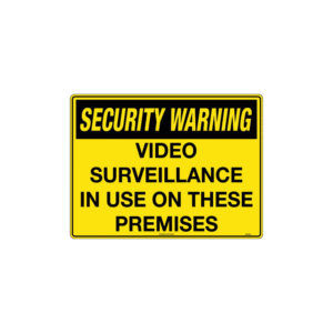 600x400mm - Metal - Security Video Surveillance In Use On These Premises