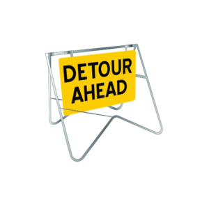900x600mm - Class 1 - Swing Stand and Sign - Detour Ahead [FREIGHT CHARGES APPLY]