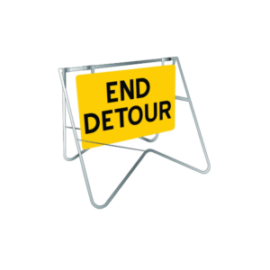 900x600mm - Class 1 - Swing Stand and Sign - End Detour [FREIGHT CHARGES APPLY]