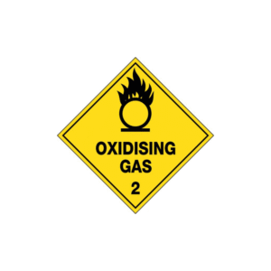 100x100mm - Self Adhesive - Roll of 250 - Oxidising Gas 2