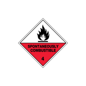 100x100mm - Self Adhesive - Roll of 250 - Spontaneously Combustible 4