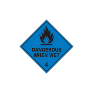 100x100mm - Self Adhesive - Roll of 250 - Dangerous When Wet 4