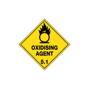 100x100mm - Self Adhesive - Roll of 250 - Oxidising Agent 5.1