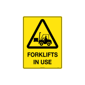 300x225mm - Poly - Caution Forklifts in Use