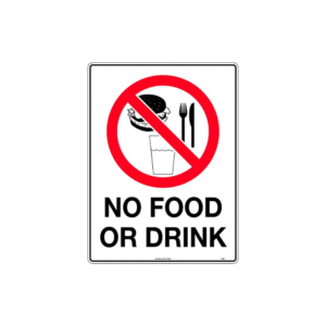 225x150mm - Metal - No Food or Drink
