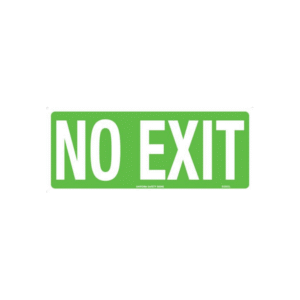 300x225mm - Poly - No Exit