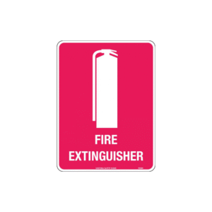 600x400mm - Metal - Fire Extinguisher (with pictogram)