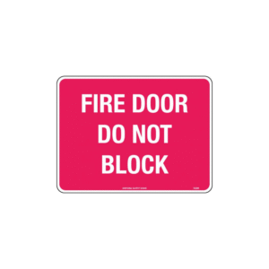 300x225mm - Metal - Fire Door Do Not Block
